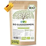 EWL Naturprodukte Bio Guarkernmehl Guar Gum 250g Bio Guarkern Mehl aus kontrolliertem Anbau Guarkernmehl E412 Glutenfrei Bindemittel Verdickungsmittel