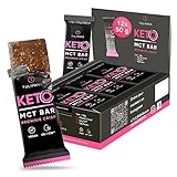 Tulipans Brownie Crisp MCT Keto Riegel zuckerarm | 12 x 50 g Protein Riegel | Keto Snack mit MCT-Öl | Eiweißriegel für die ketogene Ernährung | Leckere Low Carb Süßigkeiten | Protein Bar