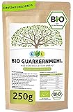 Bio Guarkernmehl Guar Gum 250g Bio Guarkern Mehl aus kontrolliertem Anbau Guarkernmehl E412 Glutenfrei Bindemittel Verdickungsmittel