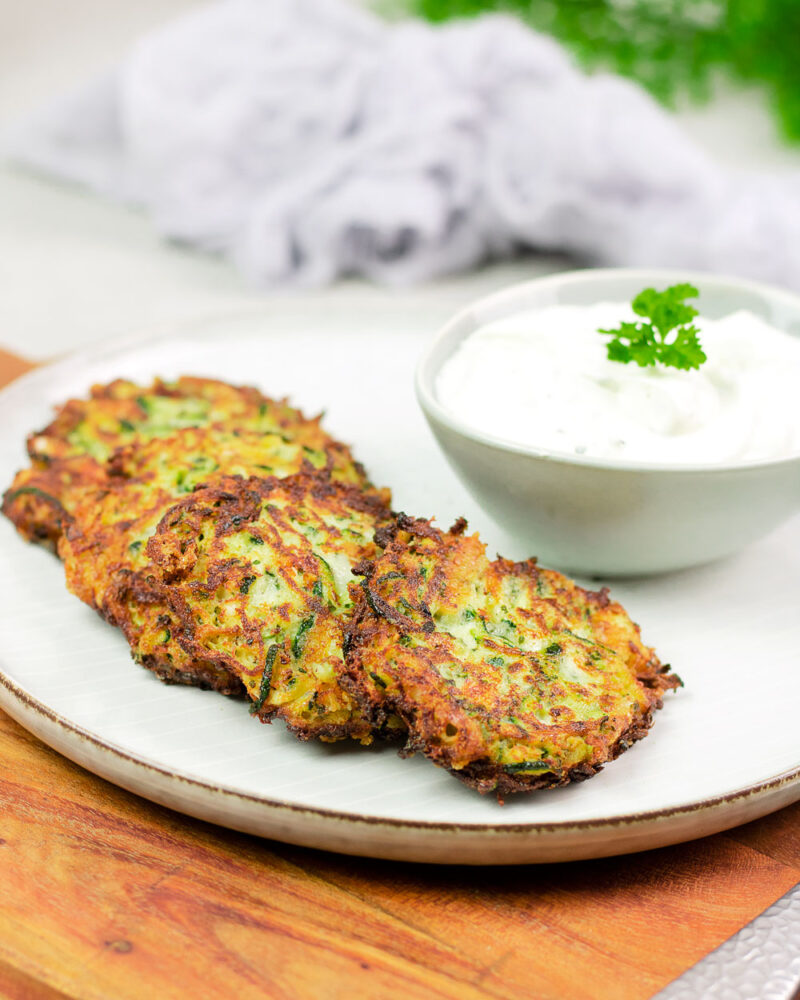 Zucchini-Puffer I Low Carb I glutenfrei I gesund