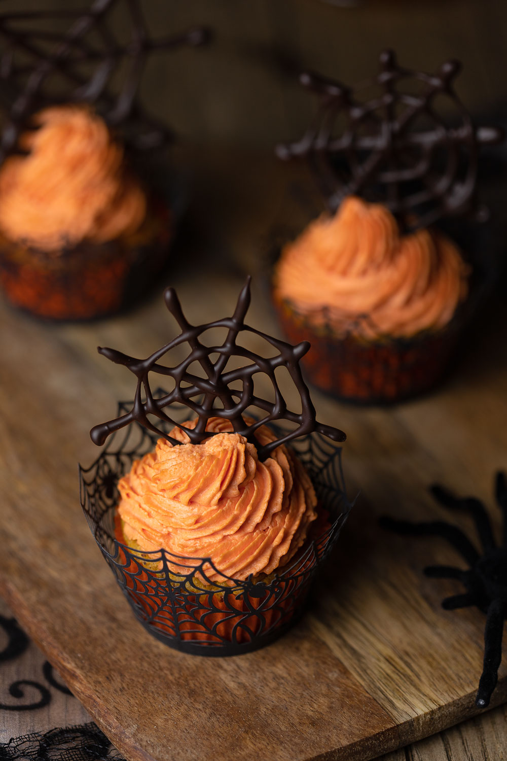 Kürbis-Cupcakes für Halloween