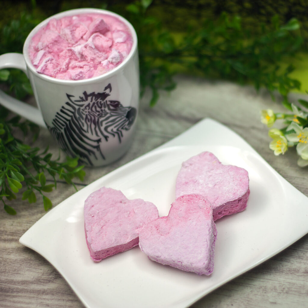 Himbeer-Marshmallows, fruchtig lecker und kalorienarm