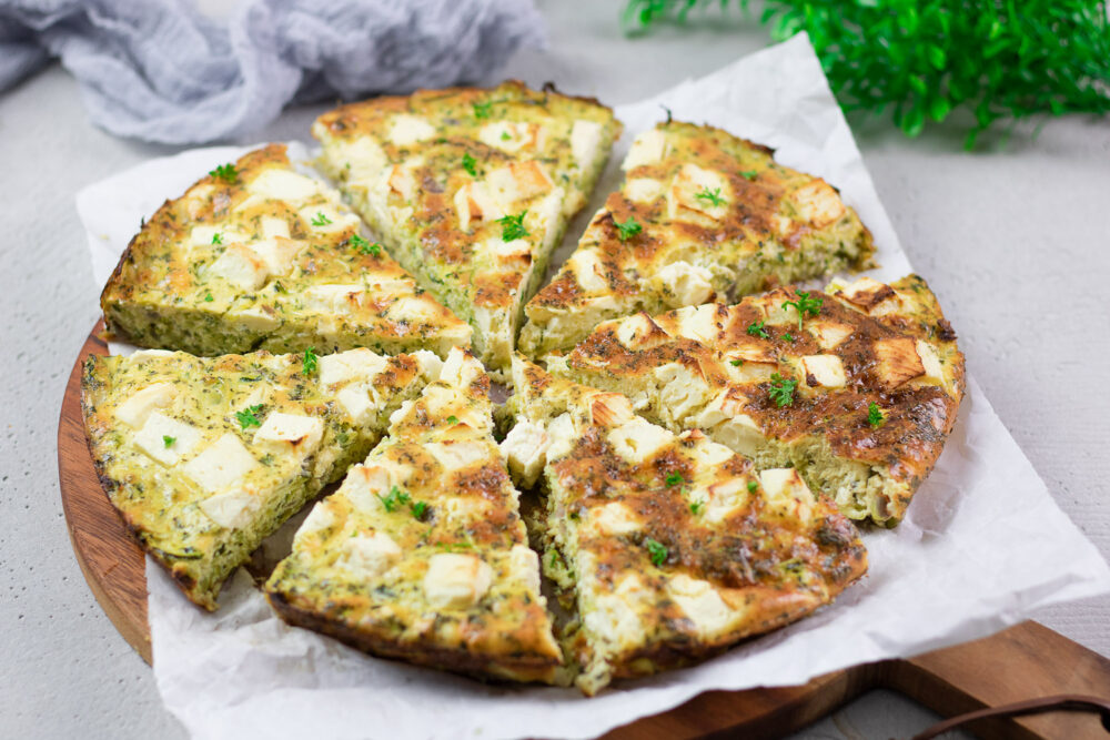 Zucchini-Frittata – Wenig Kohlenhydrate aber mega lecker!