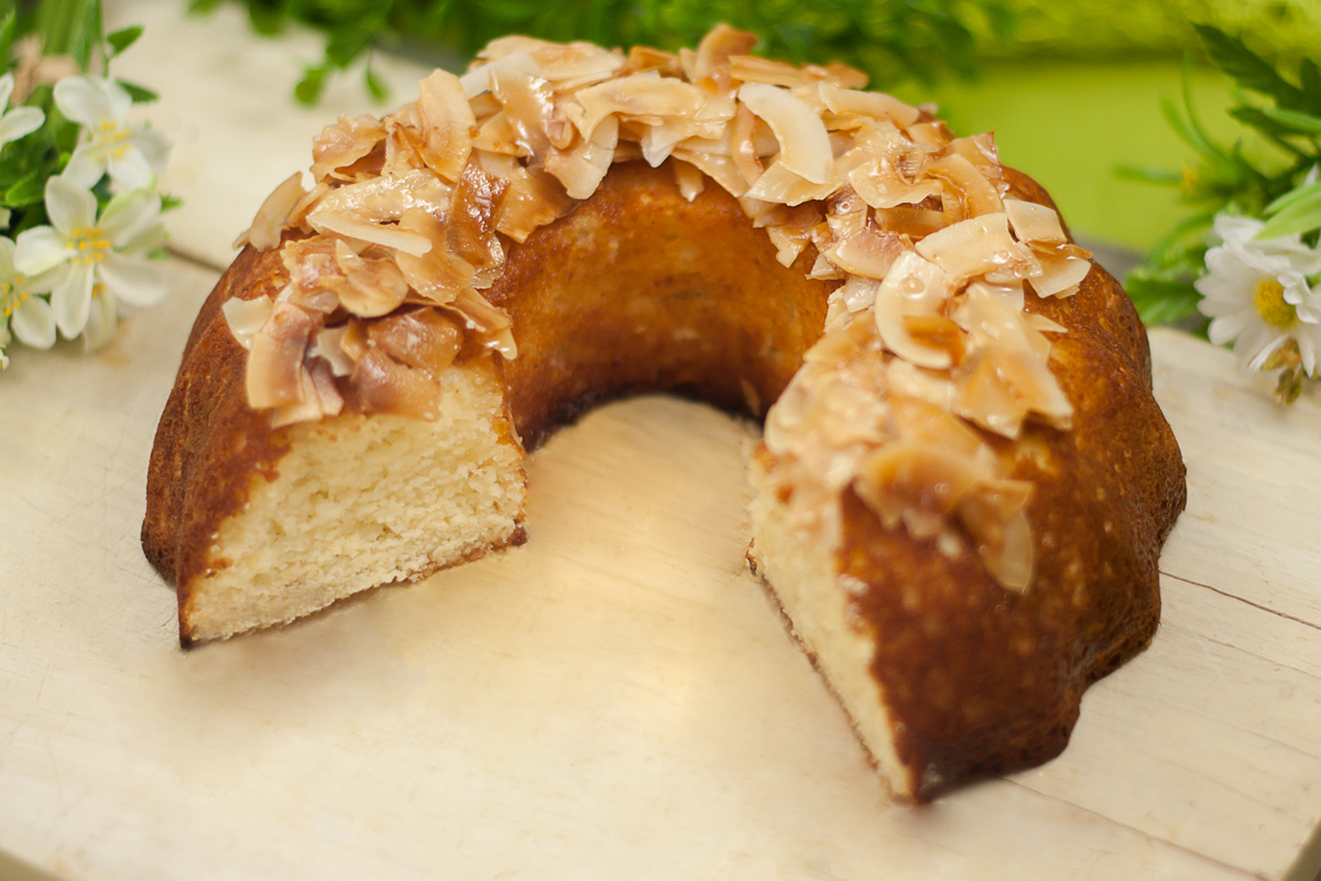 low carb Kokos-Limetten-Kuchen, YUMMI!