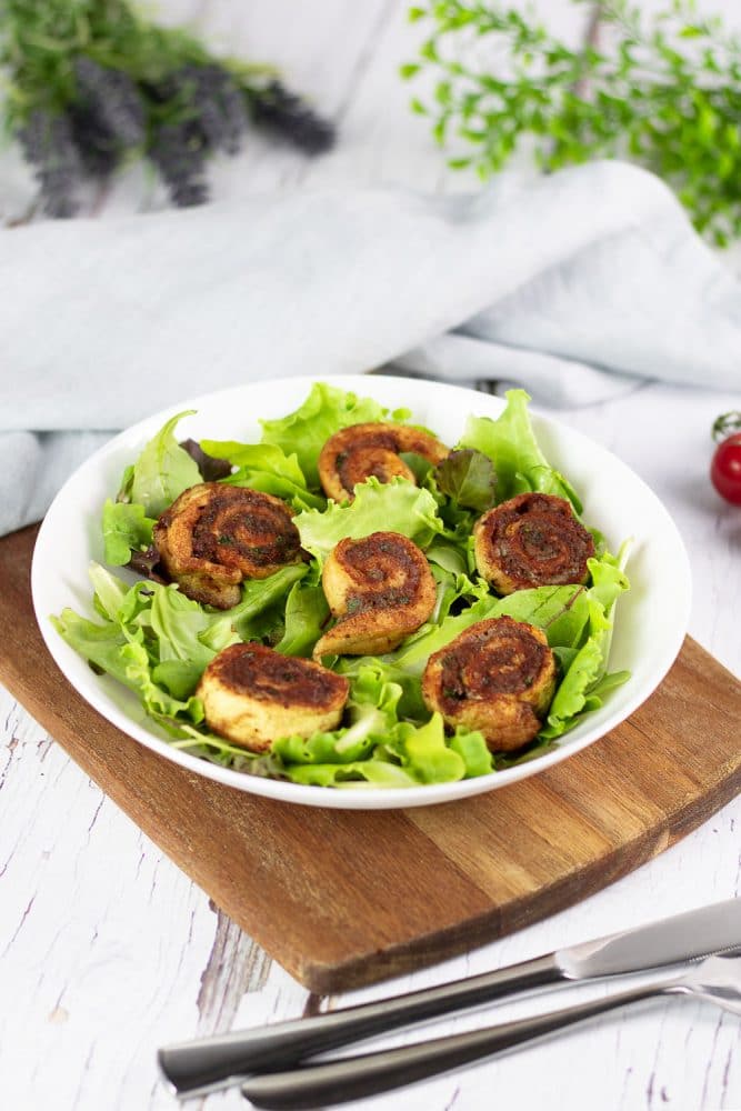 Die falschen gebratene Maultaschen sind eine leckere Low Carb Alternative. Das Rezept ist zudem glutenfrei.