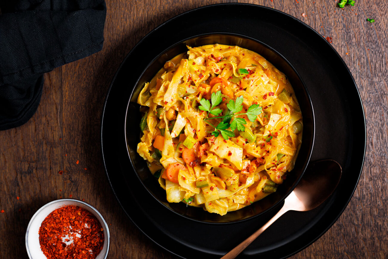 Low Carb Weißkohl-Curry – Lecker und einfach zubereitet