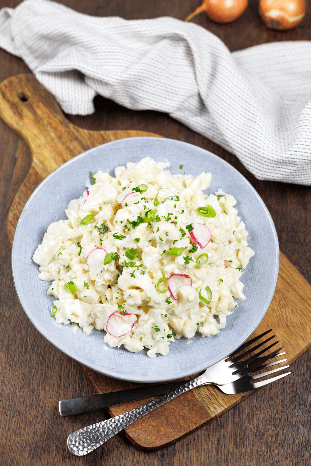 Low Carb Kartoffelsalat - Blumenkohlsalat