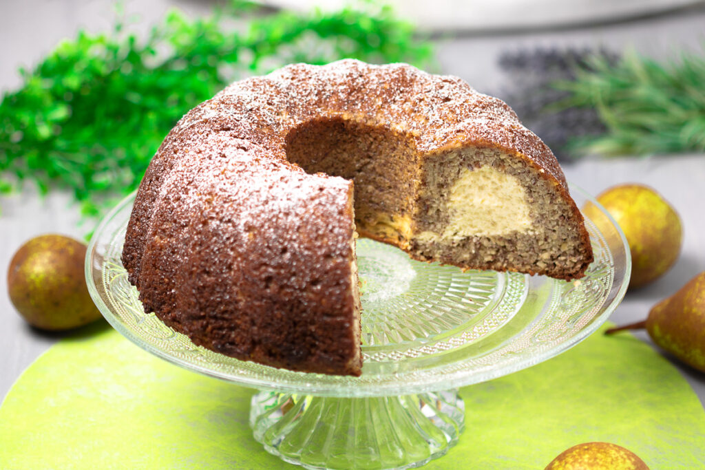 Low Carb Haselnuss-Birnenkuchen