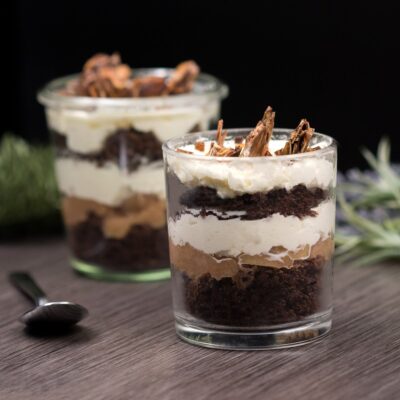 Das Bratapfel-Tiramisu ist ein leckeres Low Carb Dessert.