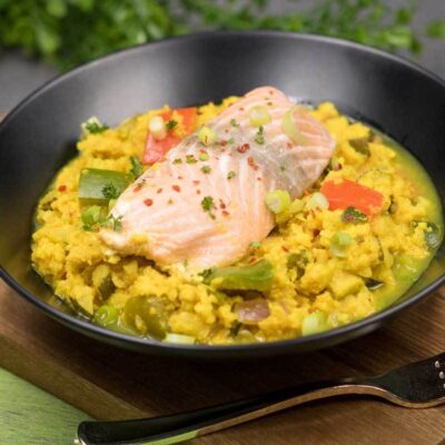 Low Carb Curry-Reis-Pfanne