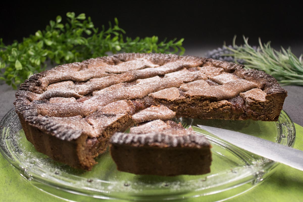 Low Carb Linzertorte mit zuckerfreien Zwetschgen-Chialade