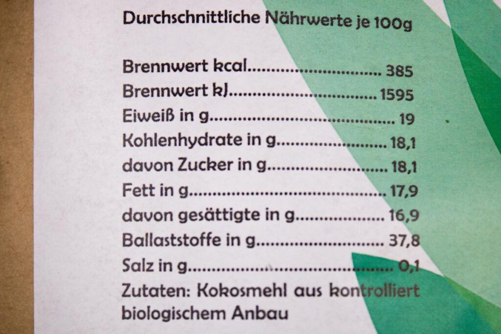 Nährwerte 2
