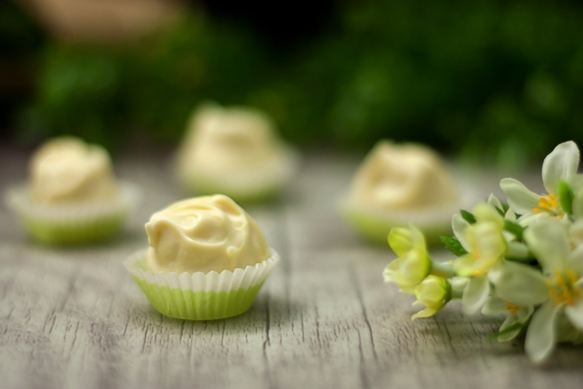 Low Carb Kokos-Quark-Pralinen mit weißer Schokolade