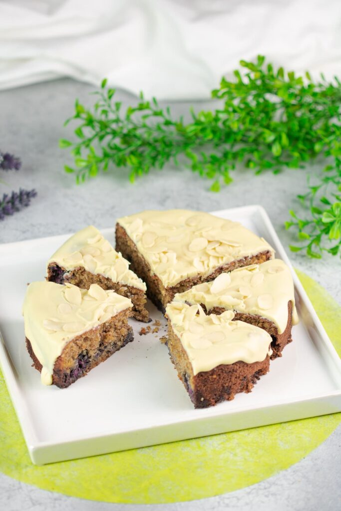 Blueberry White Chocolate Cake