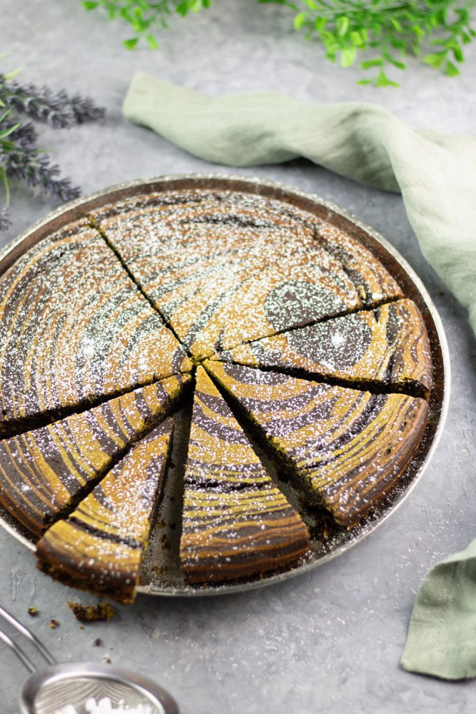 Low Carb Pistazien-Schoko-Kuchen - So genial schmeckt der Zebrakuchen ...