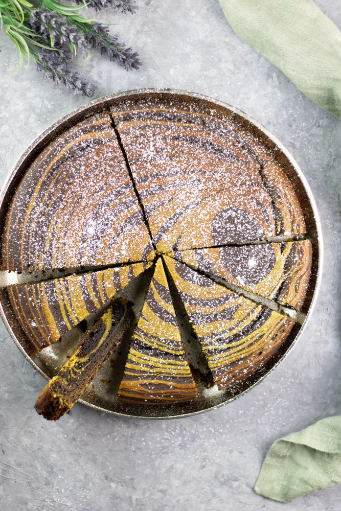 Low Carb Pistazien-Schoko-Kuchen - So genial schmeckt der Zebrakuchen ...