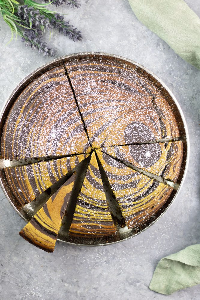 Low Carb Pistazien-Schoko-Kuchen - So genial schmeckt der Zebrakuchen ...