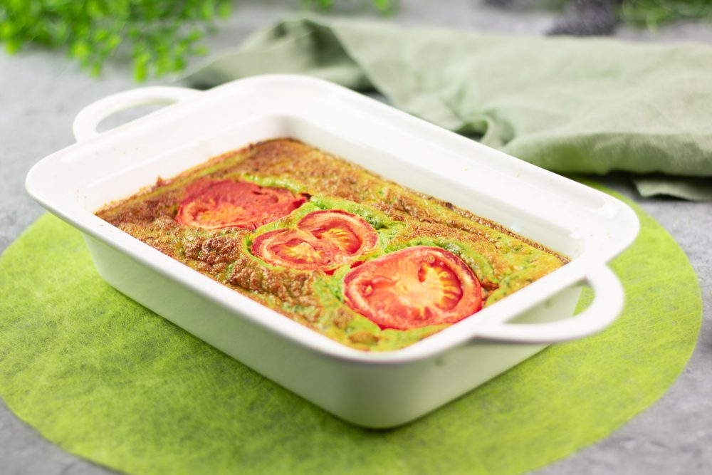 Bärlauch-Tomaten-Frittata Mittagessen ohne Kochen