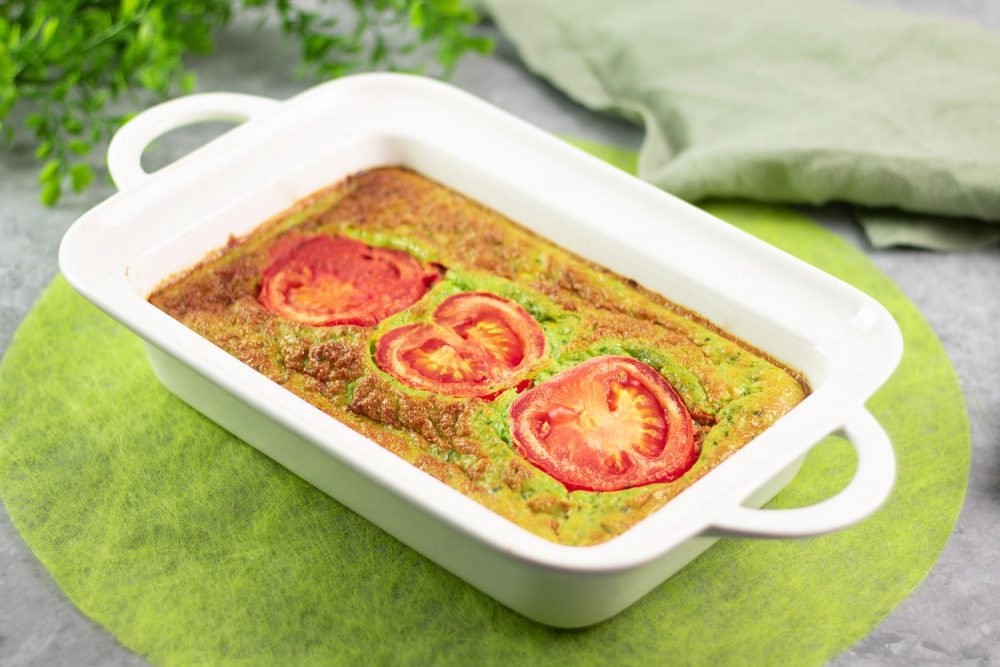 Low Carb Bärlauch-Tomaten-Frittata – Einfach gekocht ohne Fleisch