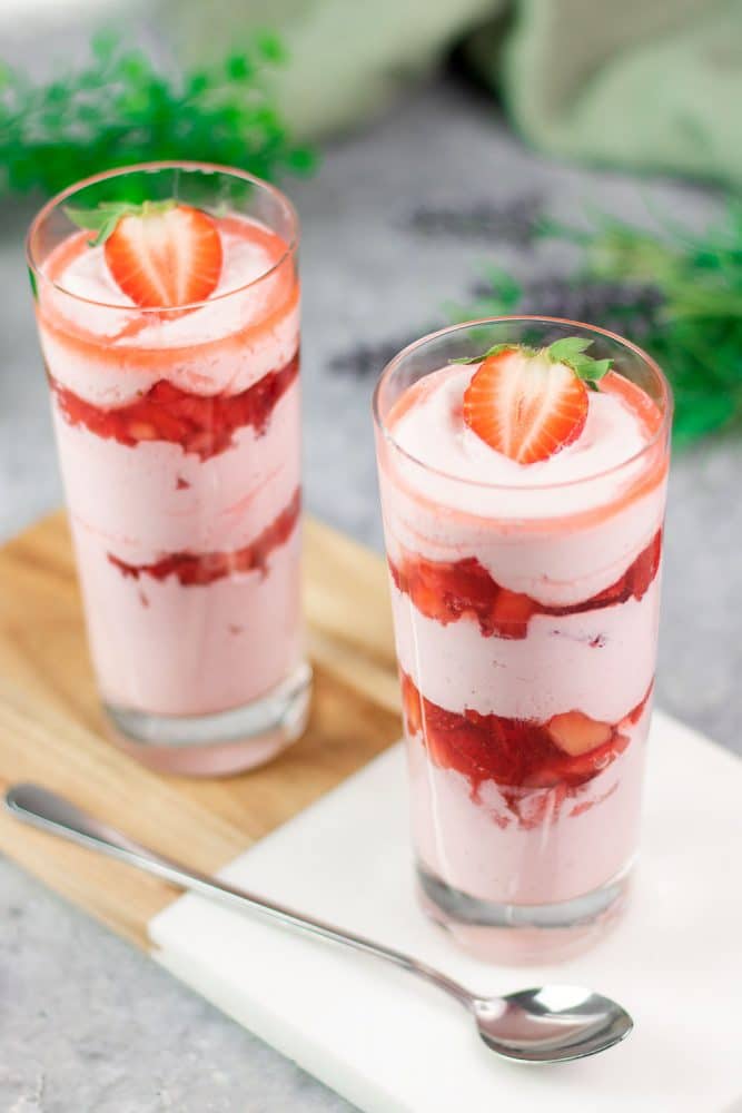 Low Carb Erdbeer-Dessert