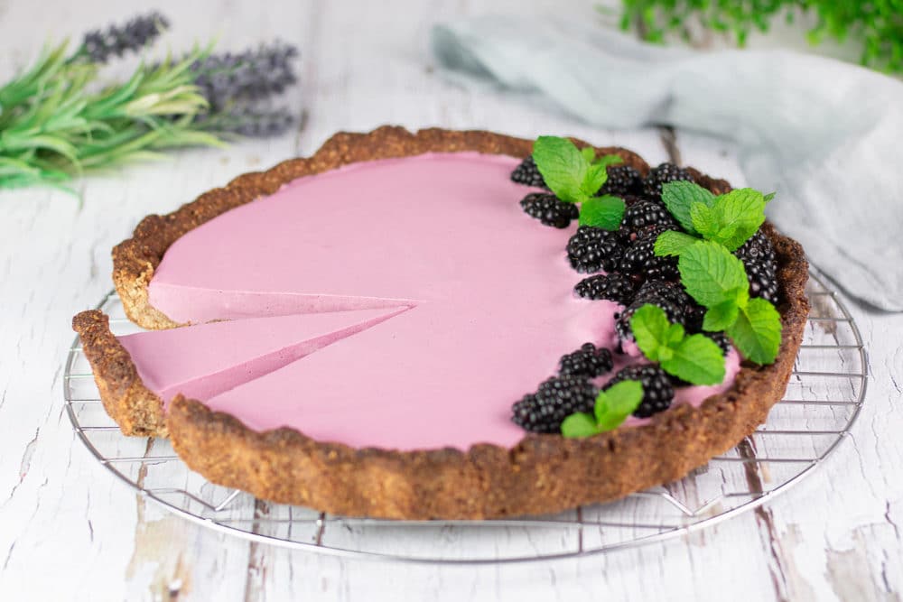 Low Carb Brombeer-Tarte