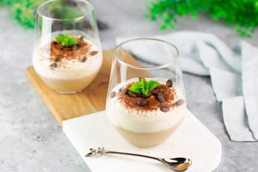 Low Carb & Keto Kaffee-Mascarpone-Dessert