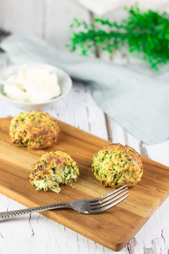 Zucchini Ricotta Bällchen