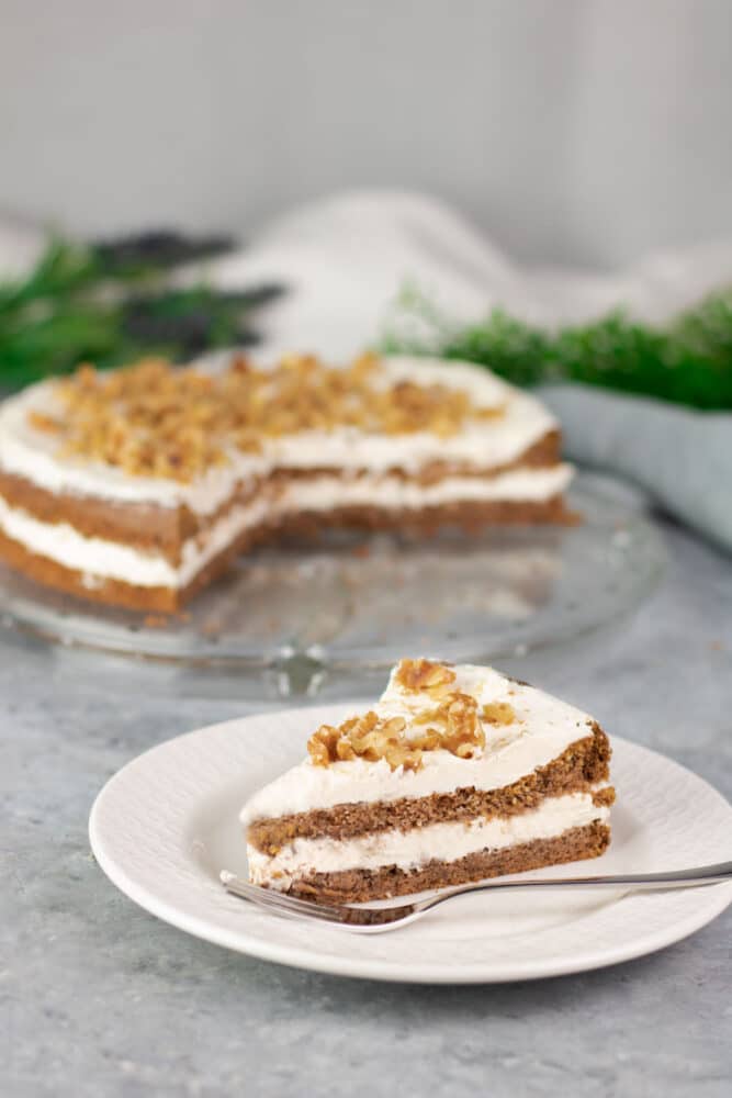 Walnuss Kürbis Kuchen