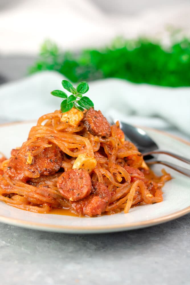 Nudel-Tomaten-Pfanne