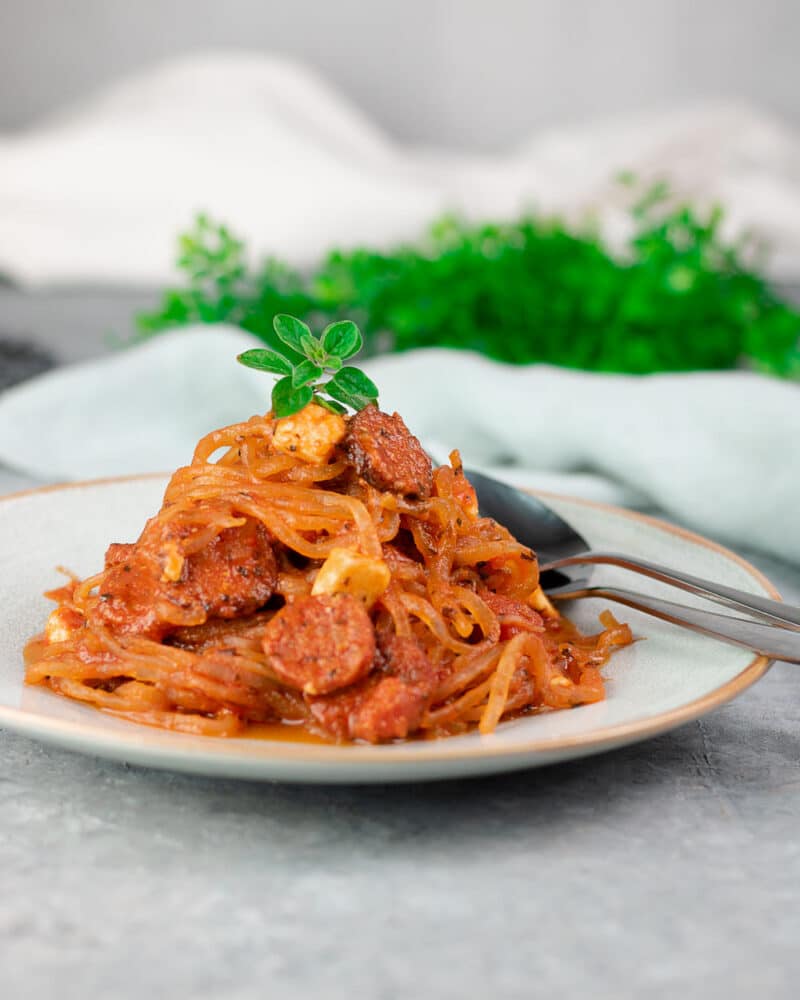 Nudel-Tomaten-Pfanne