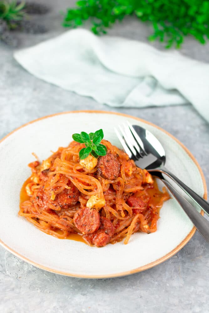 Nudel-Tomaten-Pfanne