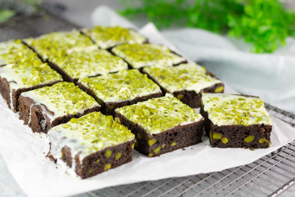 Low Carb Pistazien-Brownies die dich zum Staunen bringen!