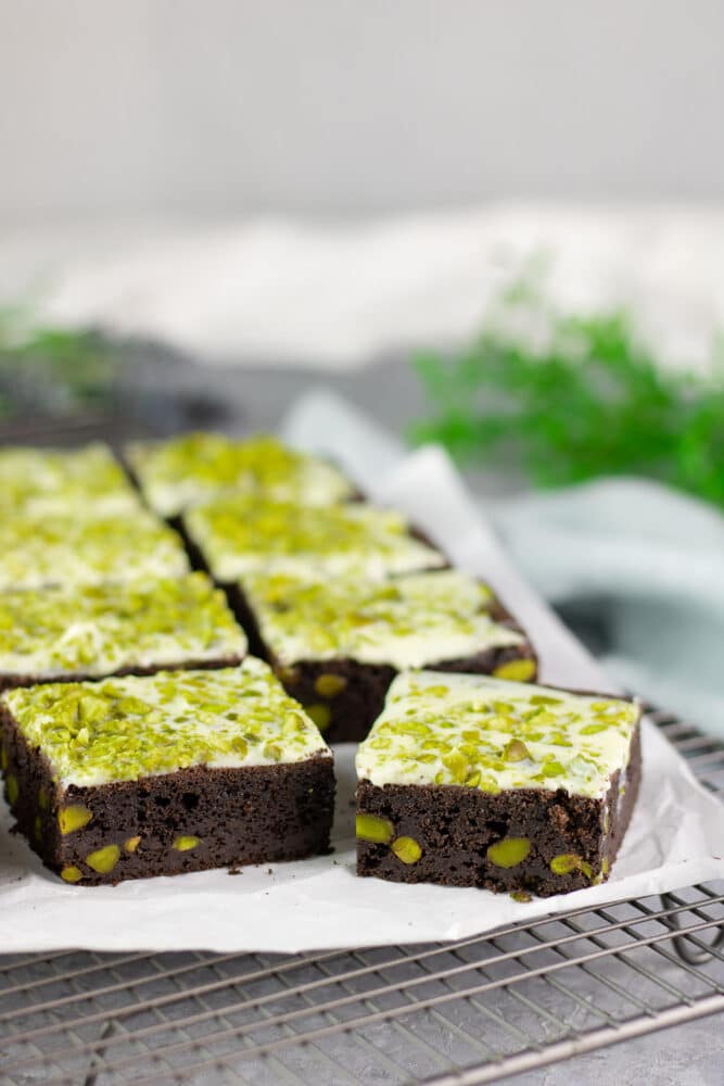 Pistazien Brownies 8