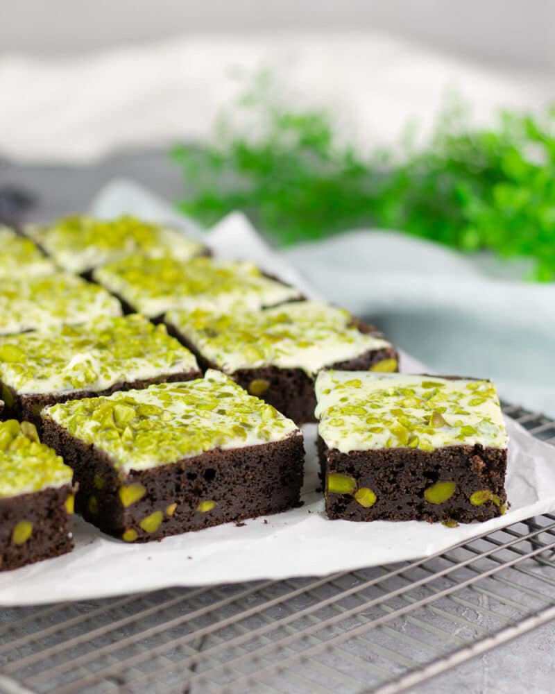 Pistazien Brownies 9