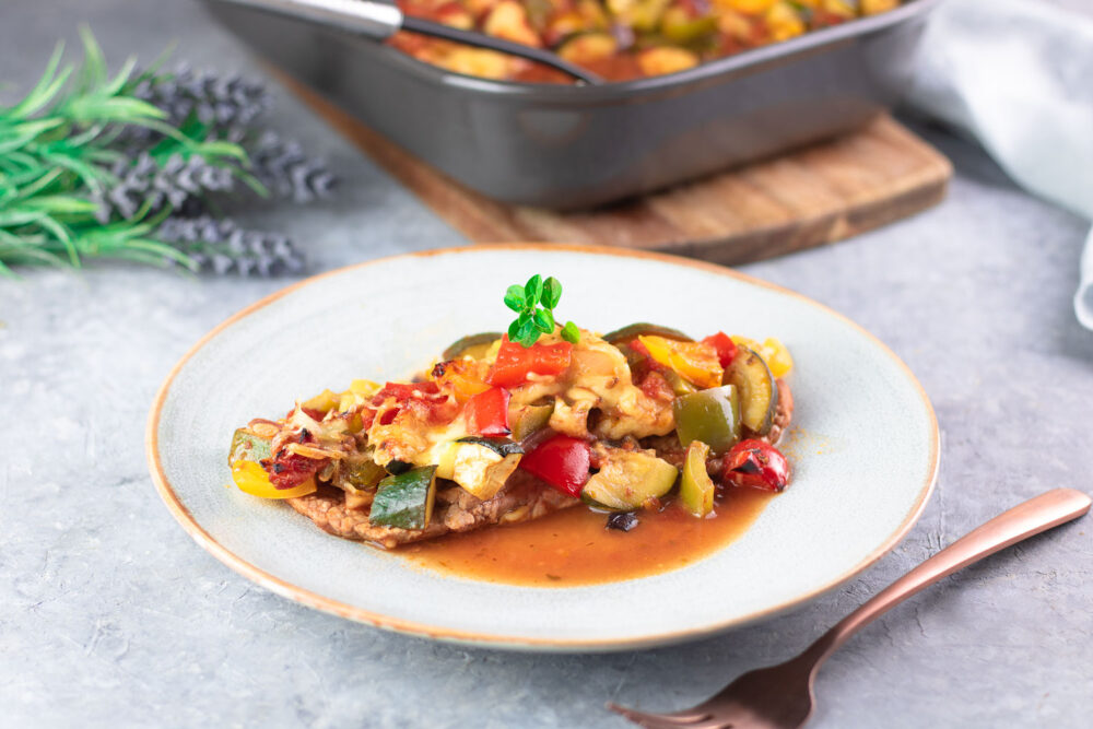 Ratatouille-Schnitzel – Low Carb und glutenfrei