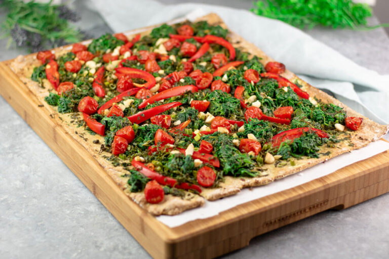 Coca de verduras
