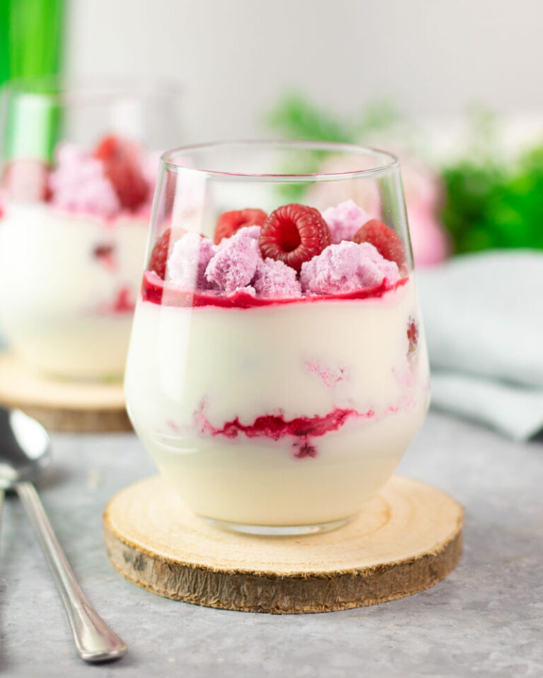 Low Carb HimbeerTraum Einfaches und leckeres Dessert ohne Zucker!