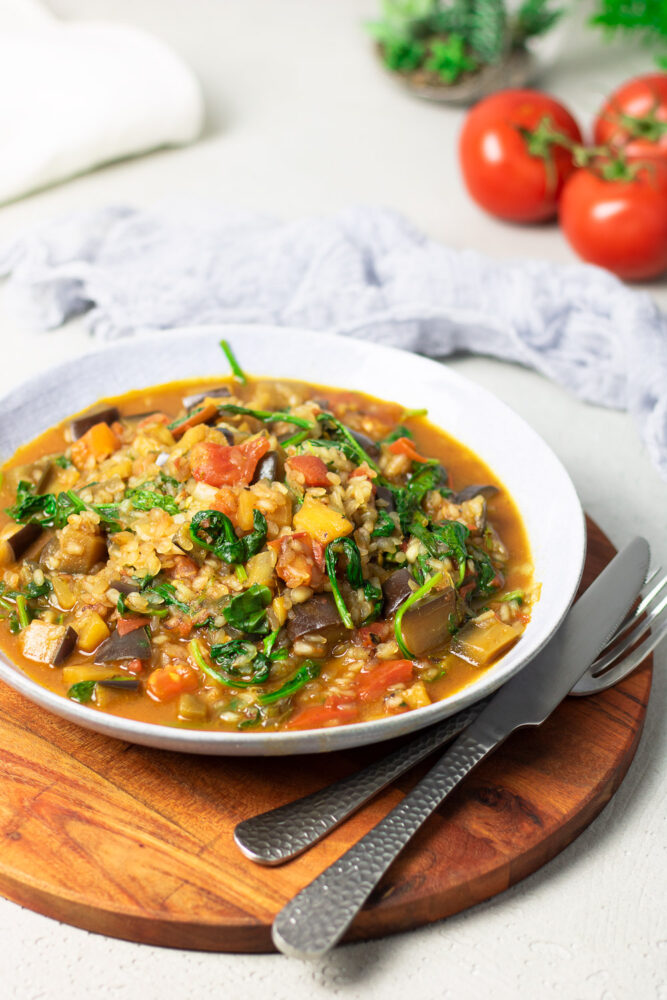 Auberginen Reis Pfanne - Rezepte Suchen
