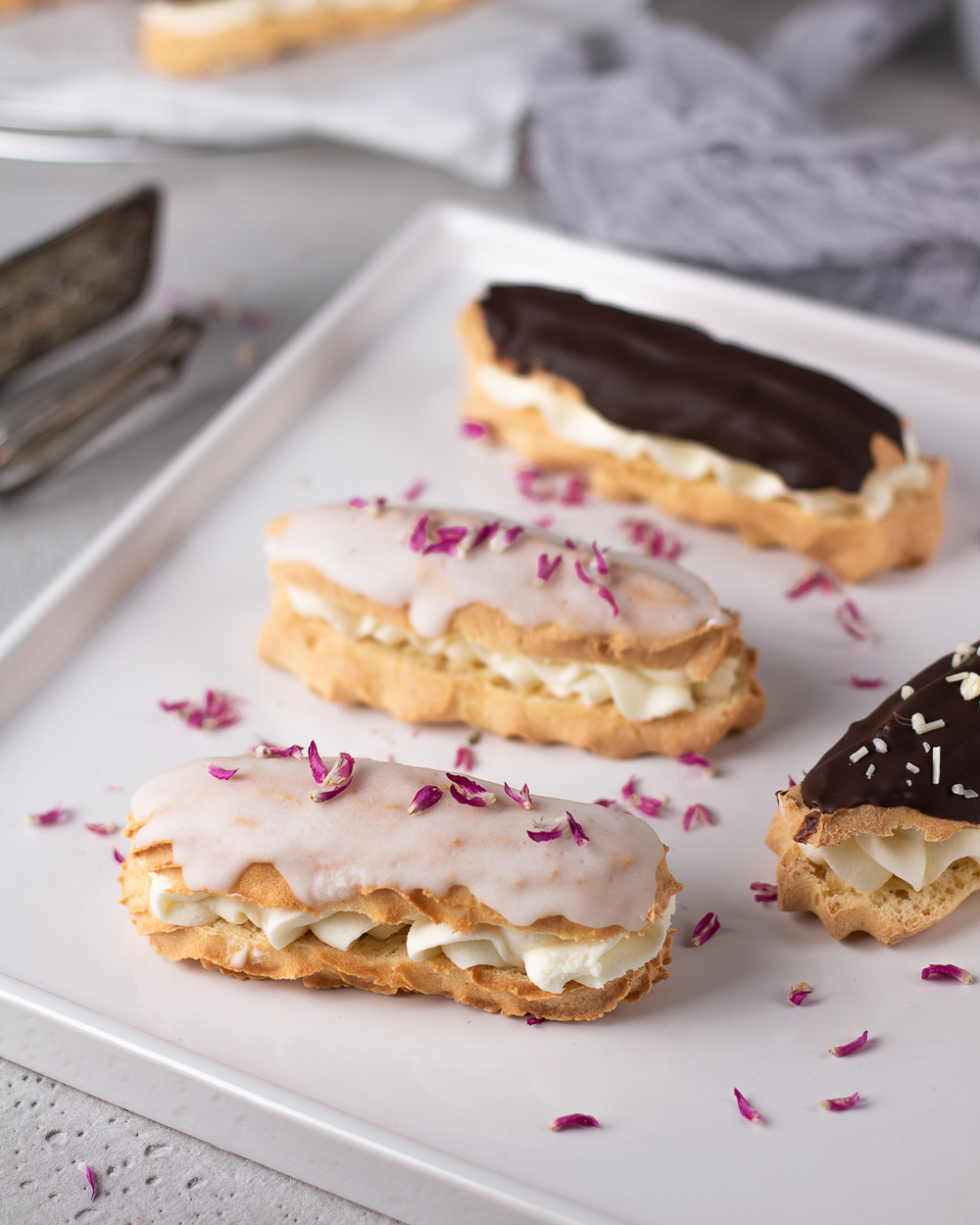 Keto und Glutenfrei Eclairs