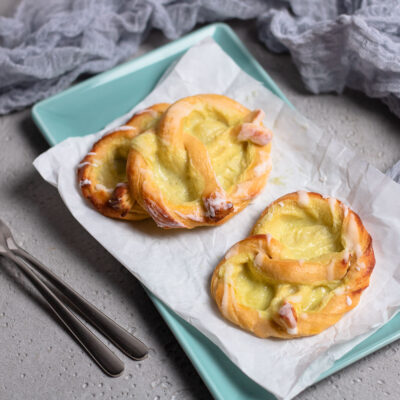 Leckere Low Carb Puddingbrezel