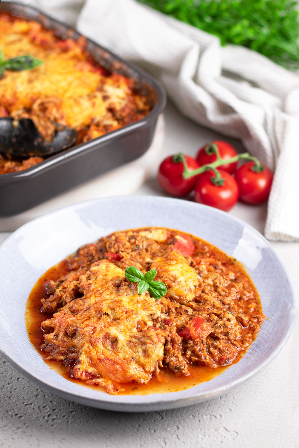 Toller Bolognese-Auflauf mit wenig Kohlenhydraten