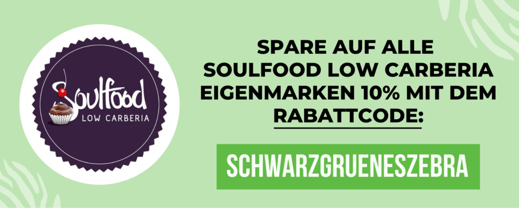 Spare bei Soulfood Low Carberia 10 % mit schwarzgrueneszebra