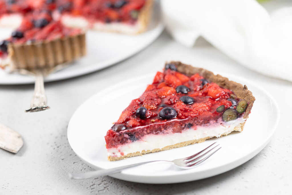 Diese Beeren-Tarte ist Low Carb und ohne Zucker