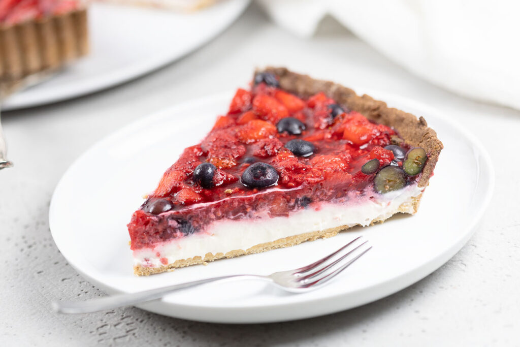 Diese Beeren-Tarte ist Low Carb und ohne Zucker