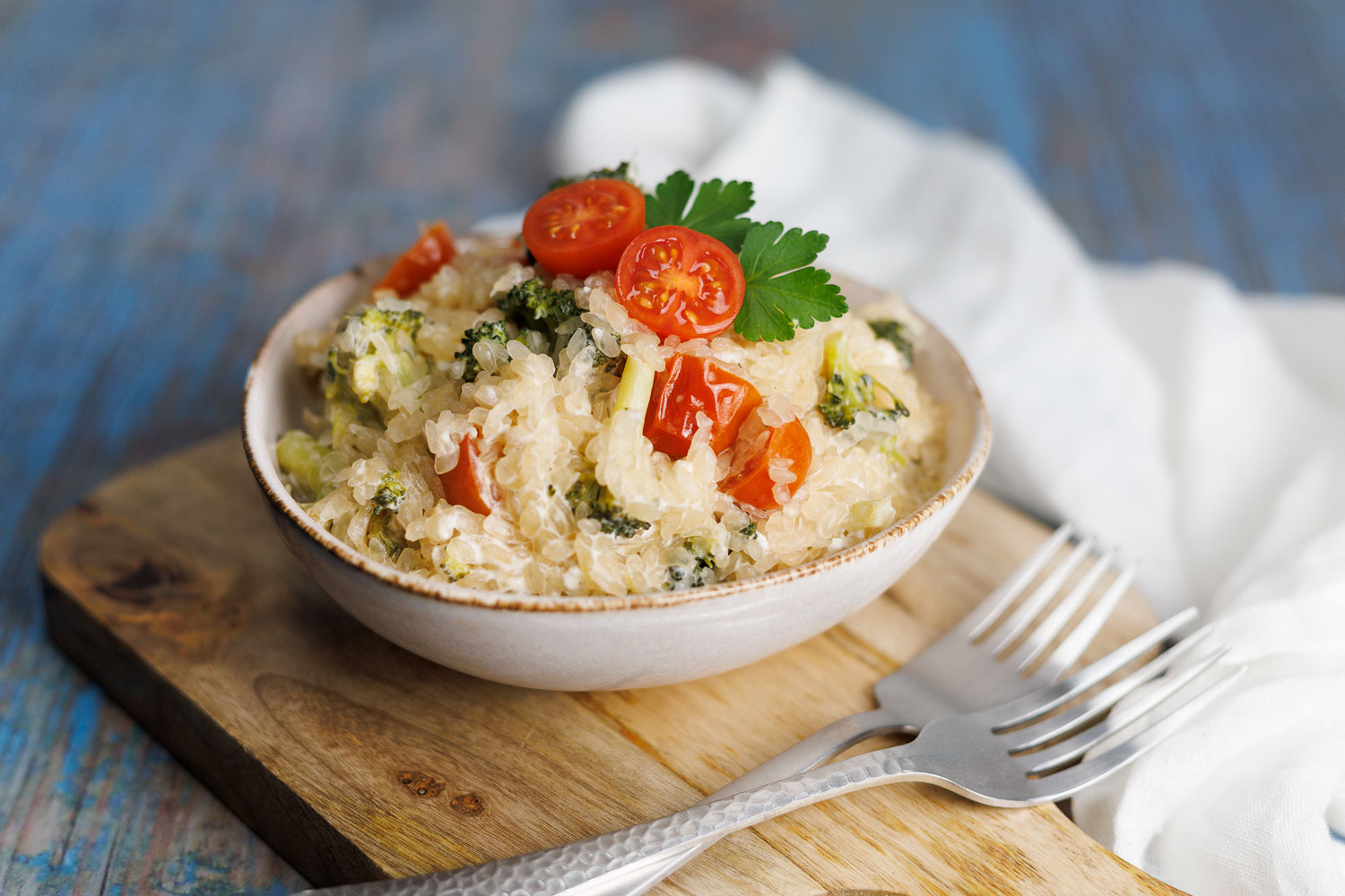 Vegetarischer One-Pot Reis-Auflauf mit wenig Kohlenhydrate!