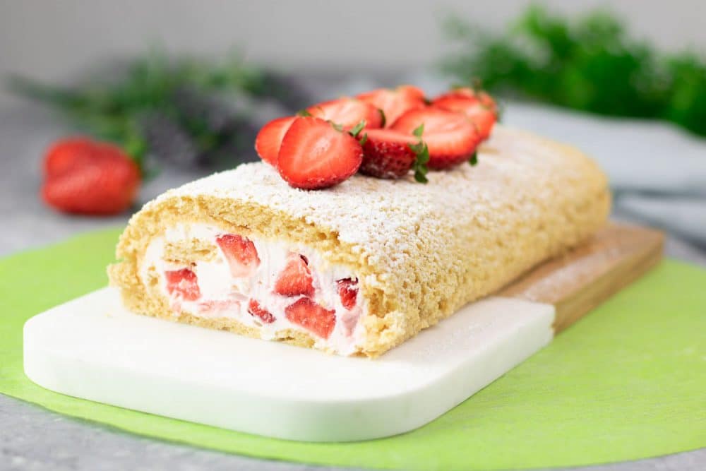 Erdbeer Biskuitrolle Erdbeer Rezepte