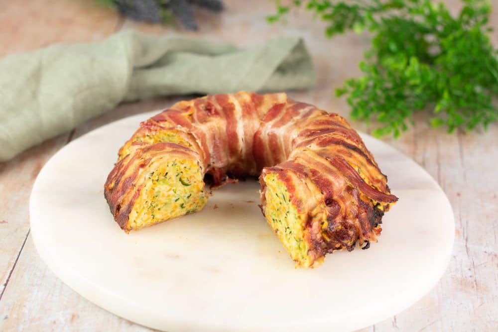 Gemuese Bacon Ring Mittagessen
