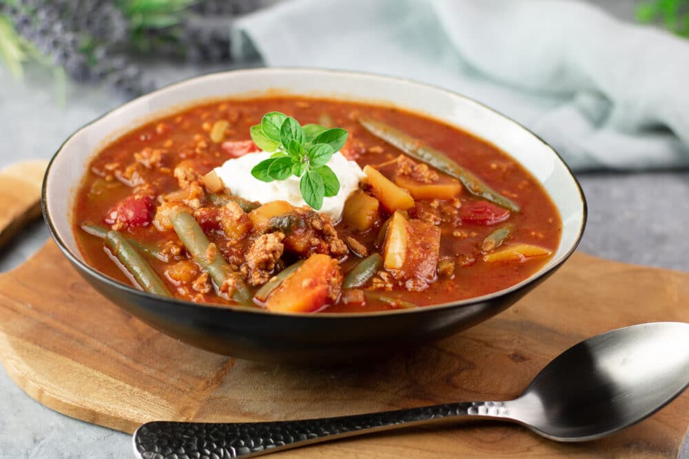 Low Carb Mittagessen für die ganze Familie Kürbis-Chili