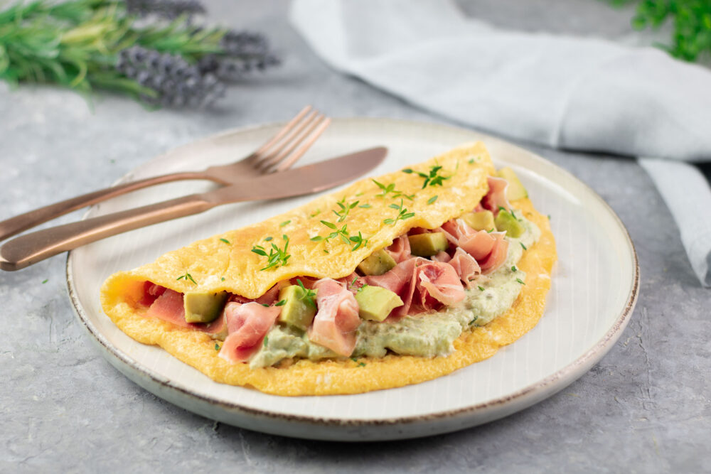 Omelette perfektes Lowcarb Mittagessen