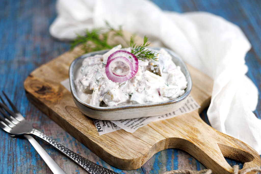 Low Carb Sahnehering Mittagessen